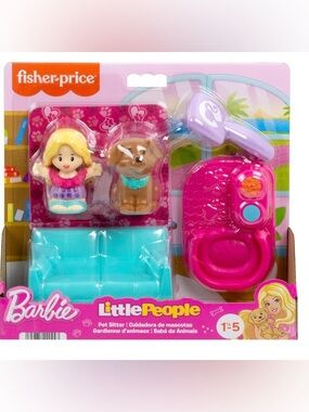 Fisher-Price Little People Barbie Pet Sitter Playset - Pink & Aqua
